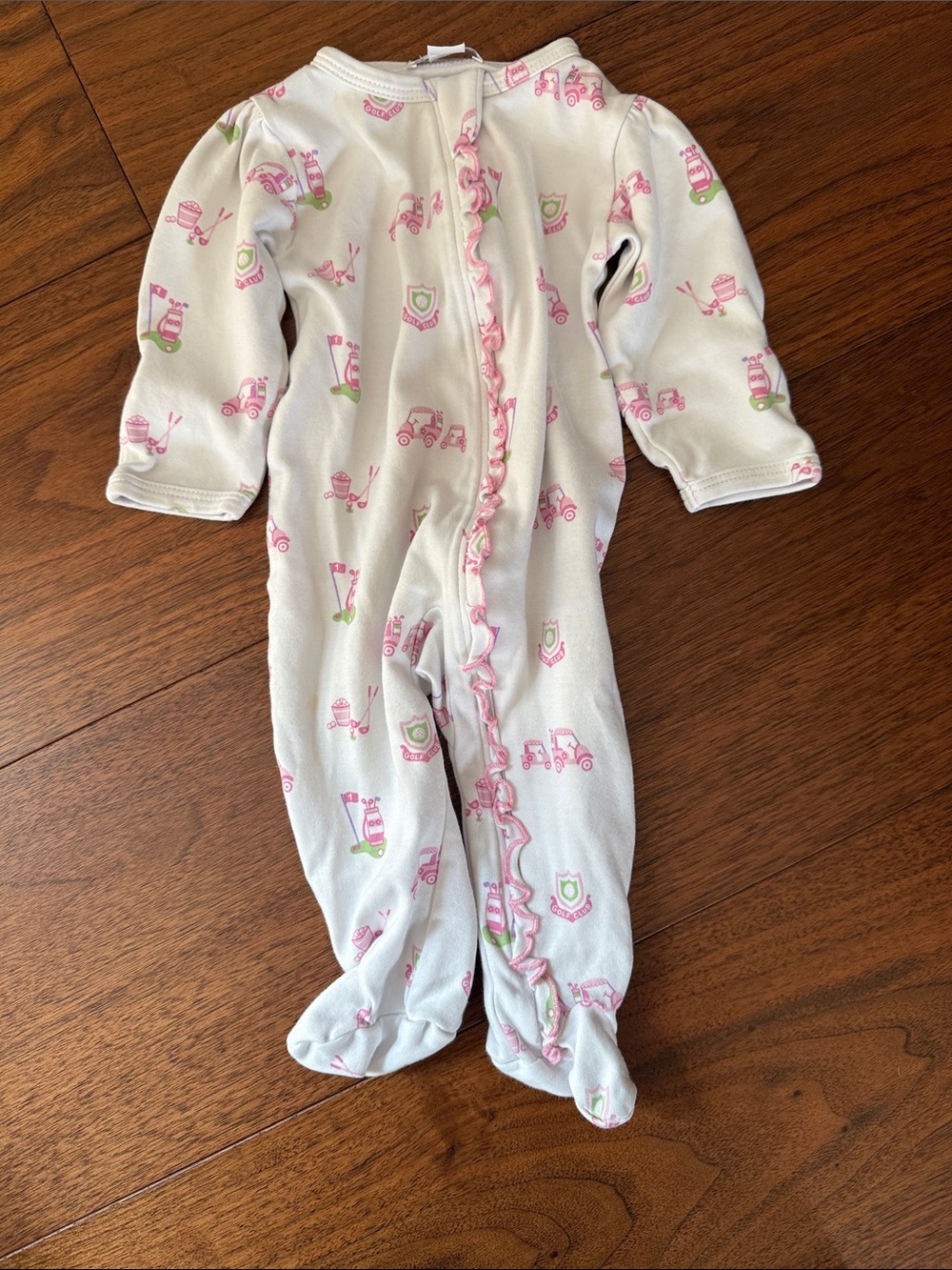 Kissy kissy girls golf onesie